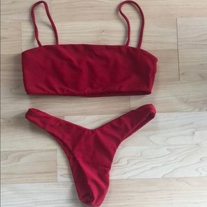 Red bikini